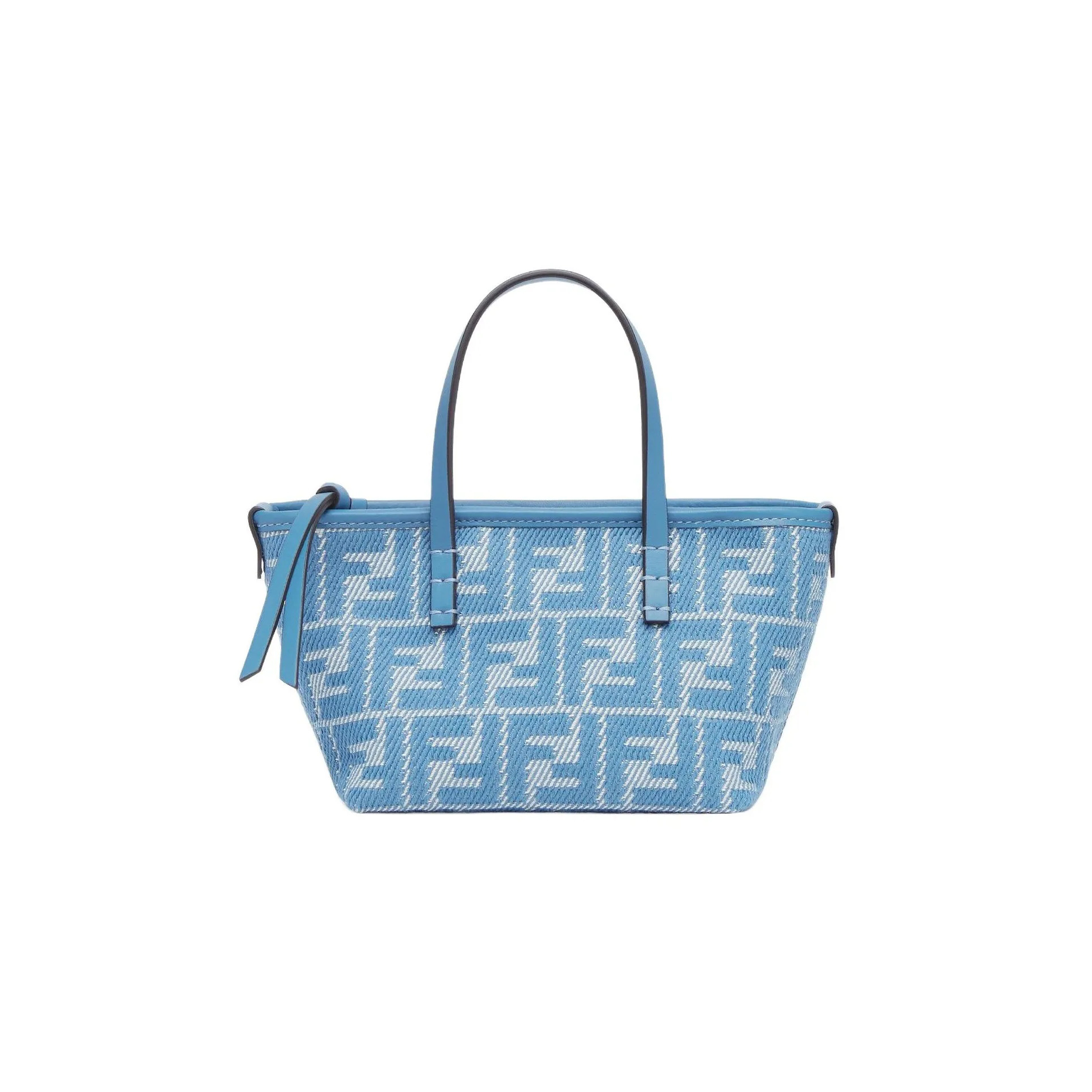 FENDI ROLL MINI FABRIC BLUE 8BS096AUPXF1SKL (15.5*13*11cm)